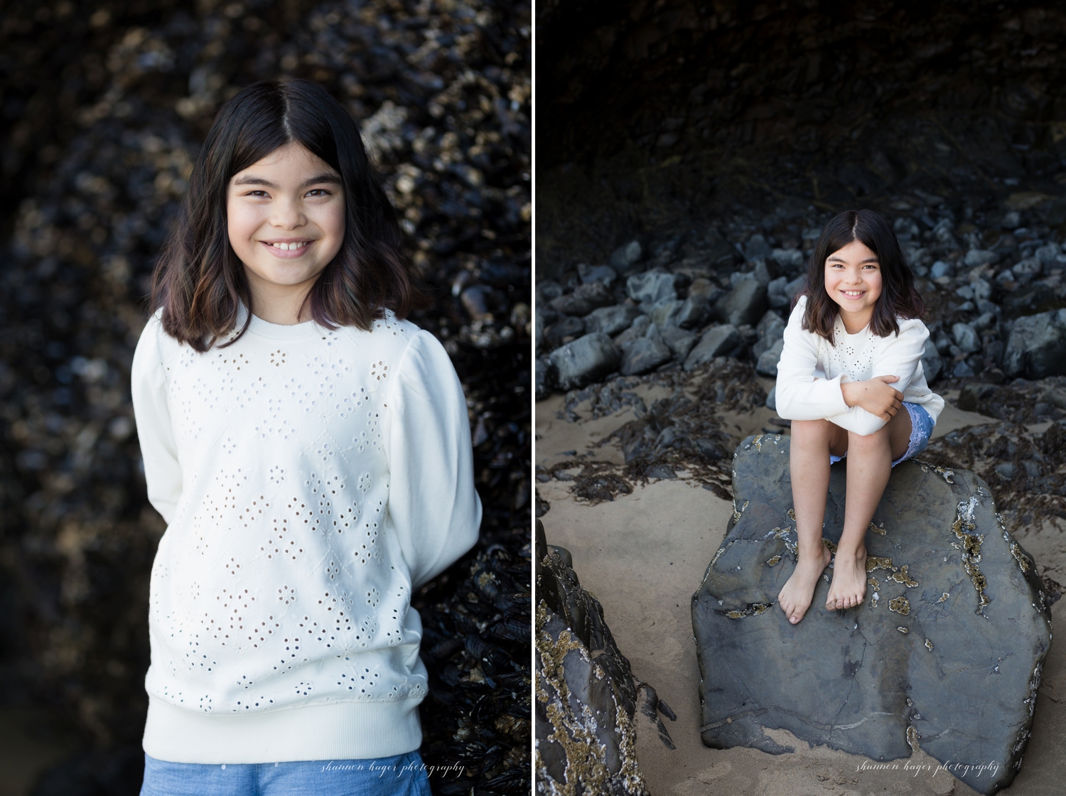 arch cape oregon coast family session, cannon beach photographer, beach family photos oregon by shannon hager photography