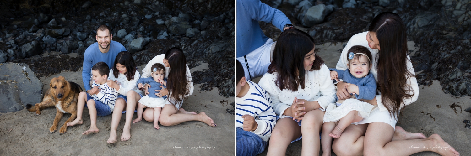 arch cape oregon coast family session, cannon beach photographer, beach family photos oregon by shannon hager photography