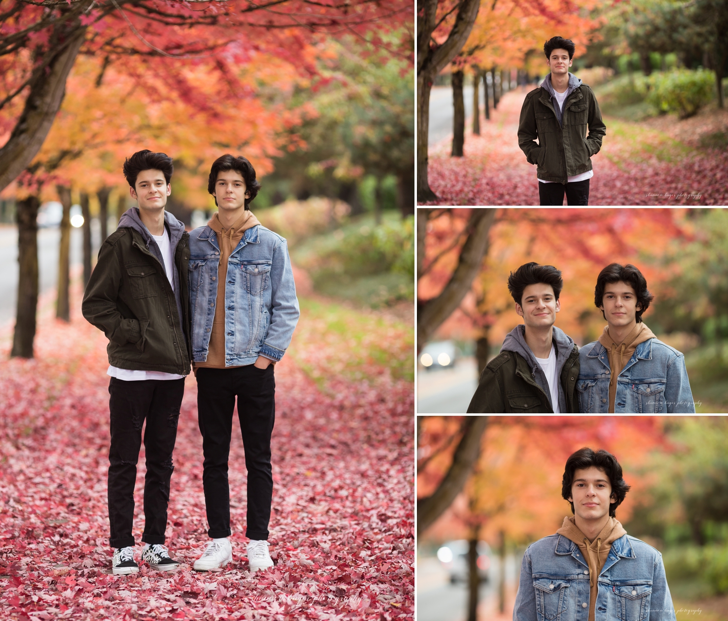 sherwood oregon senior photographer, twin session in the fall