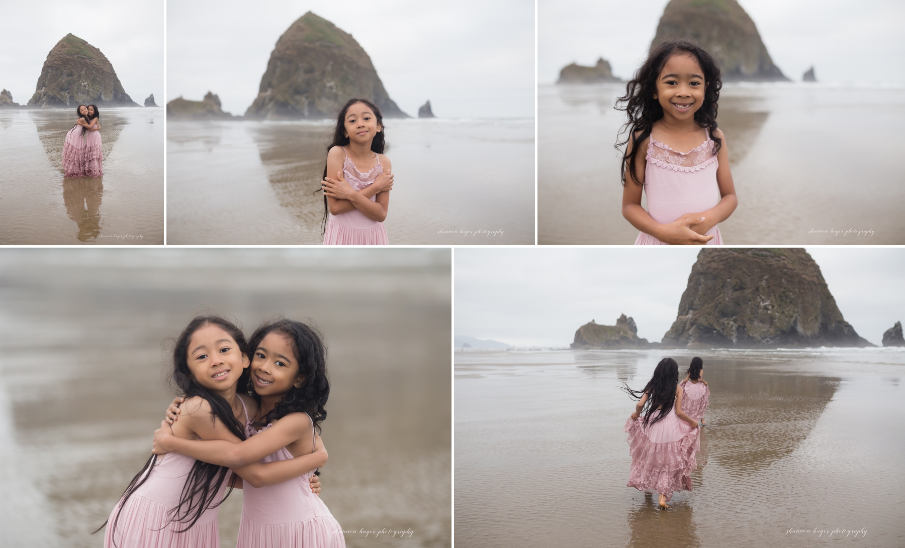 cannon beach photograph, oregon coast family photos by shannon hager photography at haystack rock