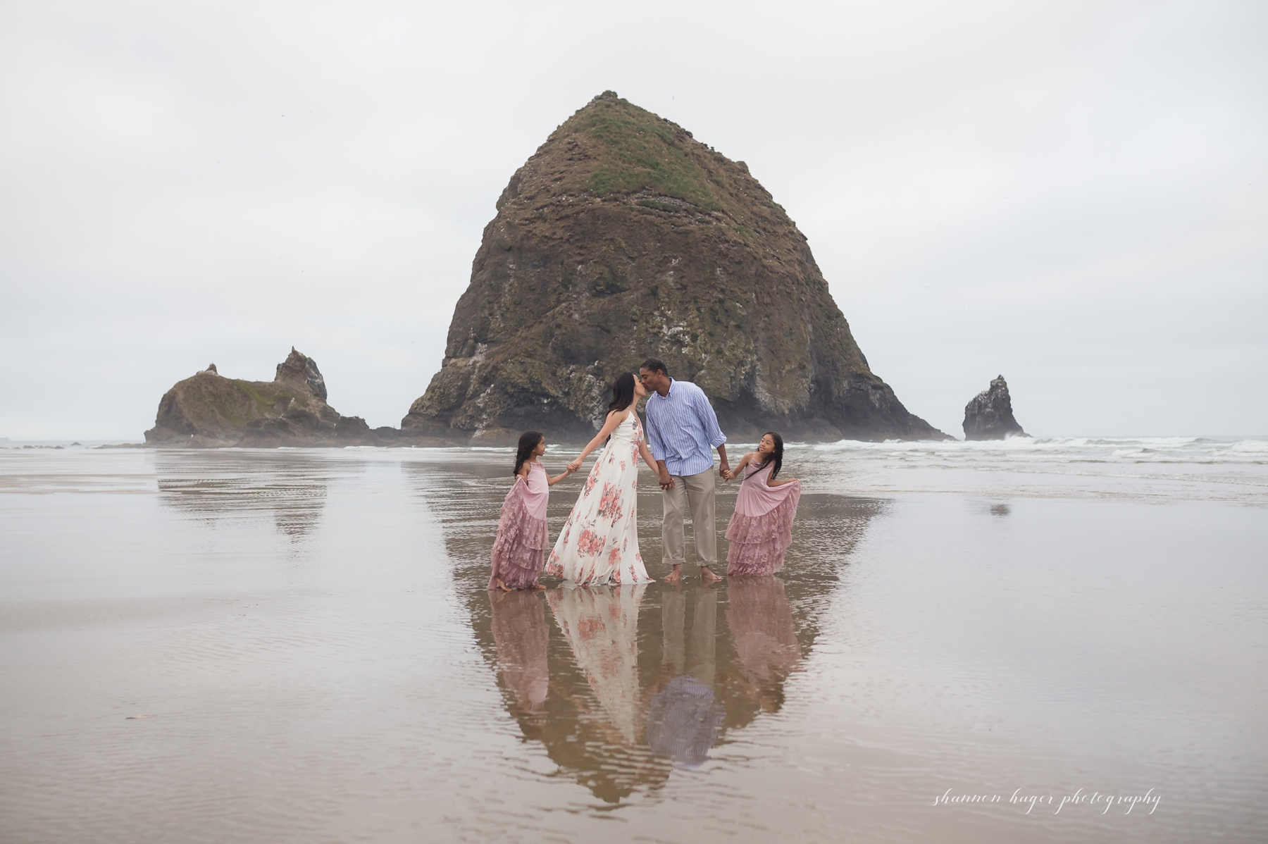 cannon beach photograph, oregon coast family photos by shannon hager photography at haystack rock