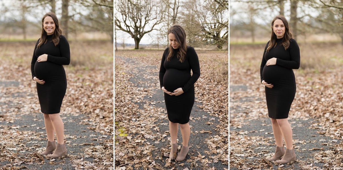 sherwood oregon maternity photographer by shannon hager photography, outdoor winter maternity photos