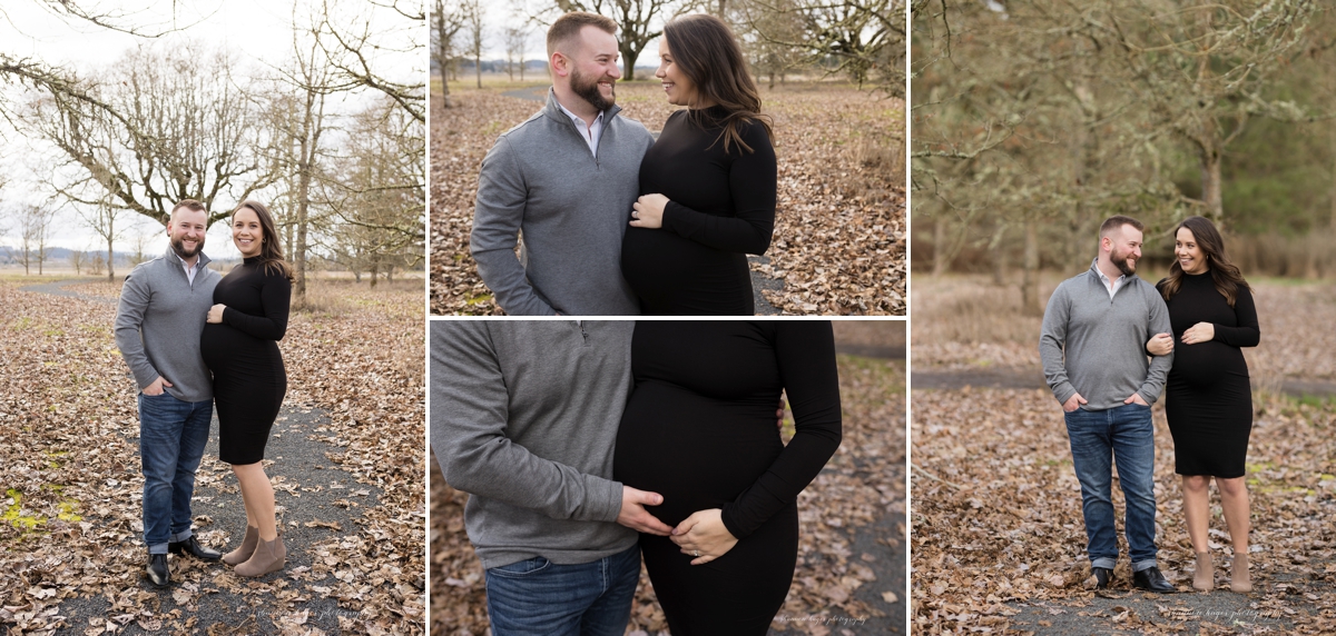 sherwood oregon maternity photographer by shannon hager photography, outdoor winter maternity photos
