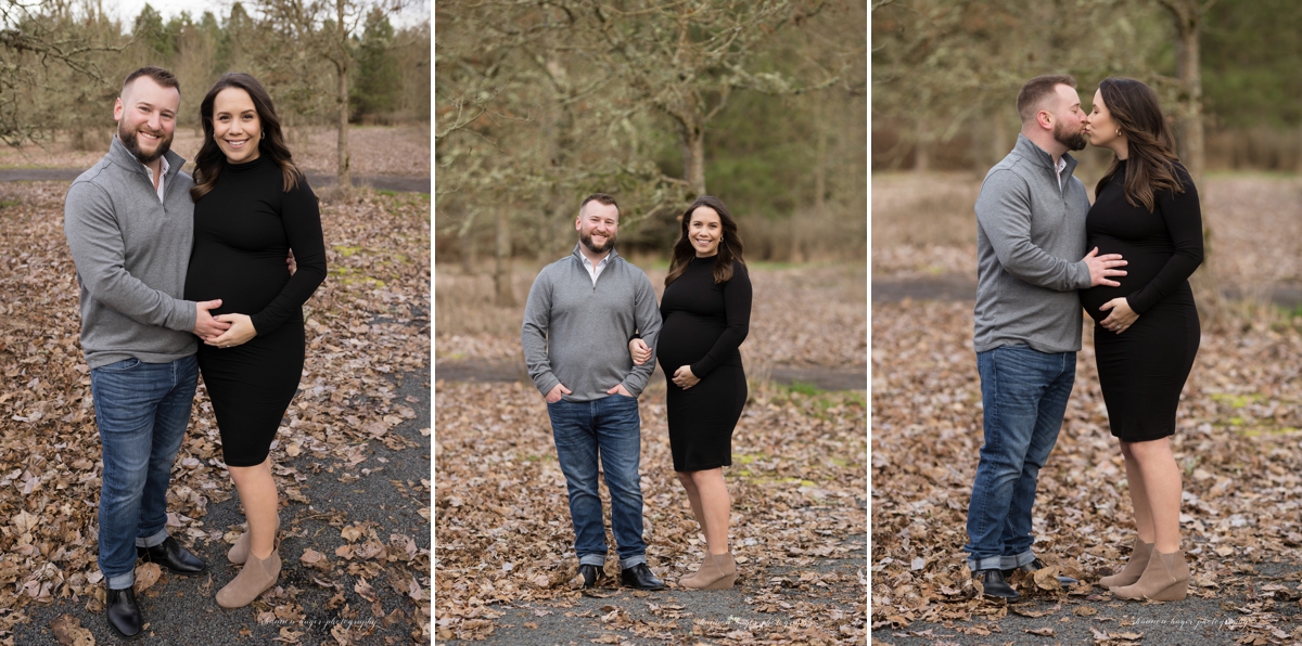 sherwood oregon maternity photographer by shannon hager photography, outdoor winter maternity photos