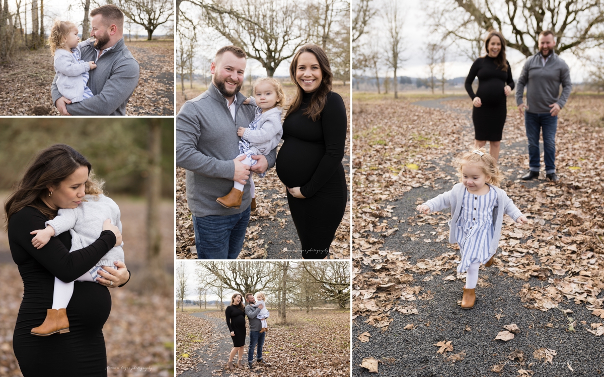 sherwood oregon maternity photographer by shannon hager photography, outdoor winter maternity photos