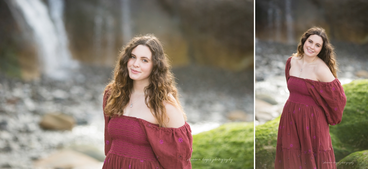 cannon beach senior session by shannon hager photography at hug point