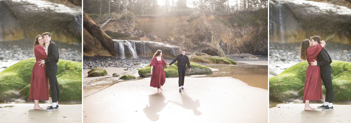 cannon beach senior session by shannon hager photography at hug point
