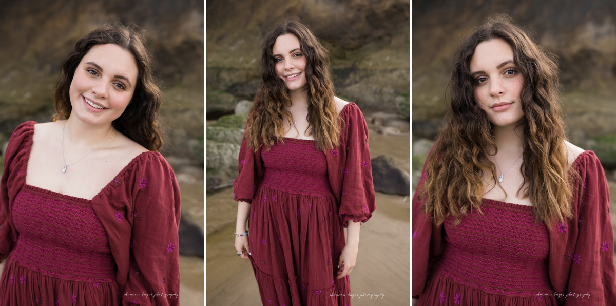 cannon beach senior session by shannon hager photography at hug point