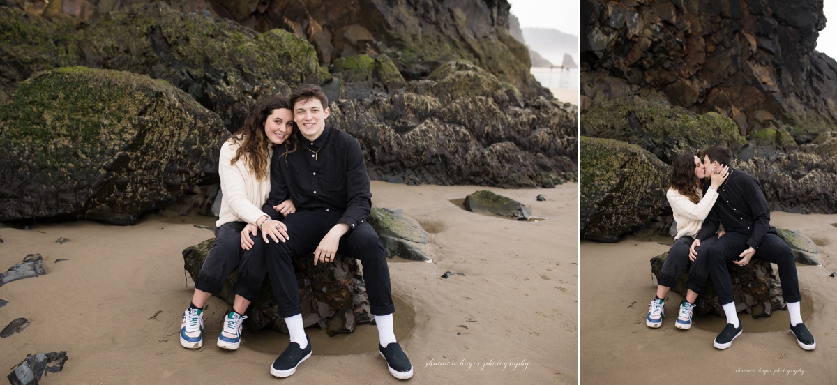 oregon coast senior session by shannon hager photography at hug point