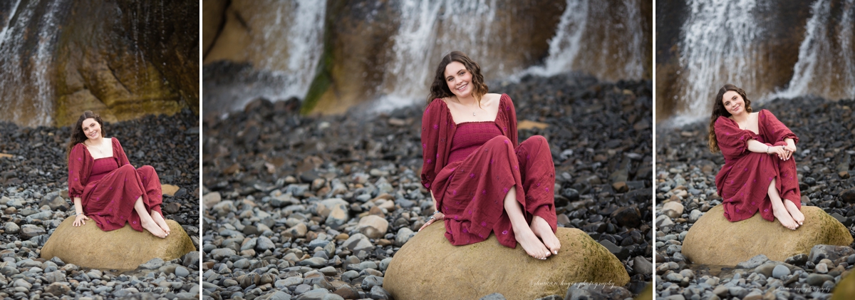 cannon beach senior session by shannon hager photography at hug point