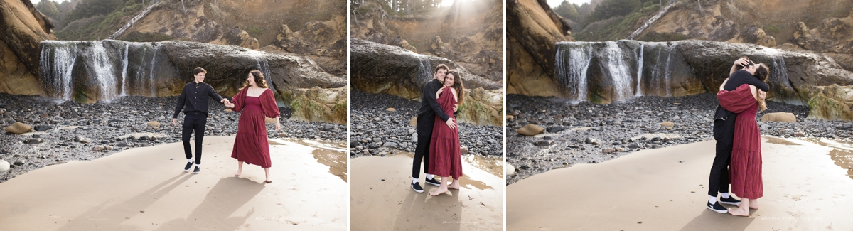 cannon beach senior session by shannon hager photography at hug point