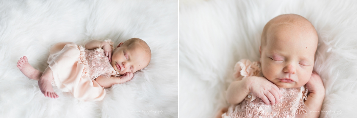 in home newborn session by shannon hager photography
