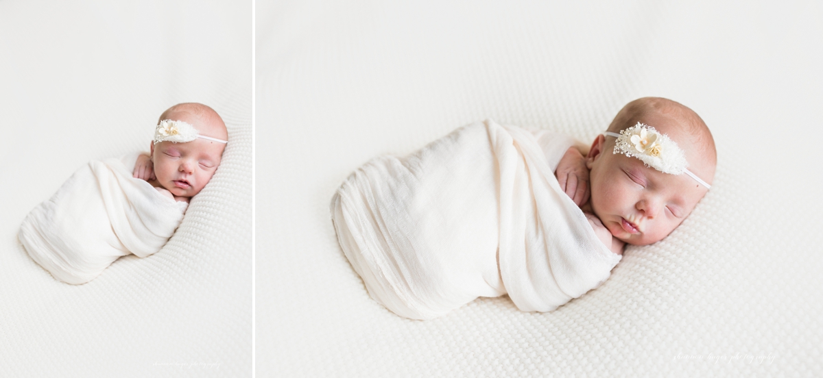 in home newborn session by shannon hager photography