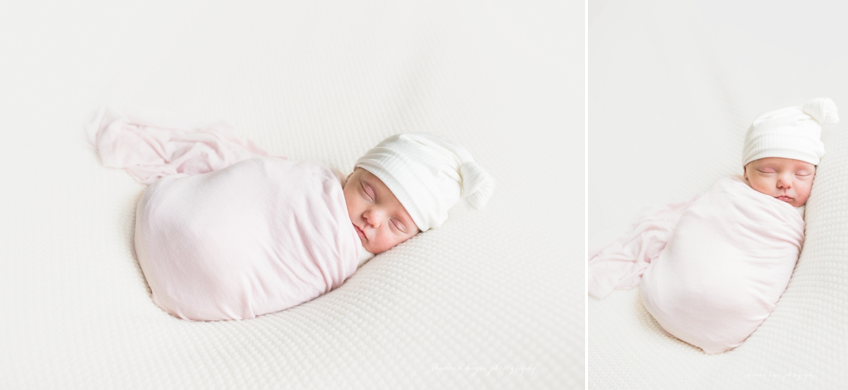 in home newborn session by shannon hager photography