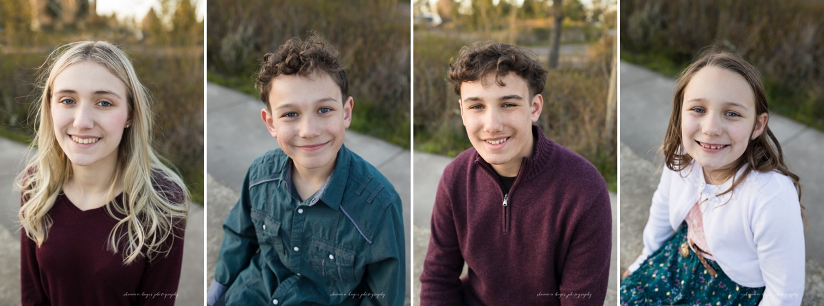 sherwood family photographer spring session at cooper mountain