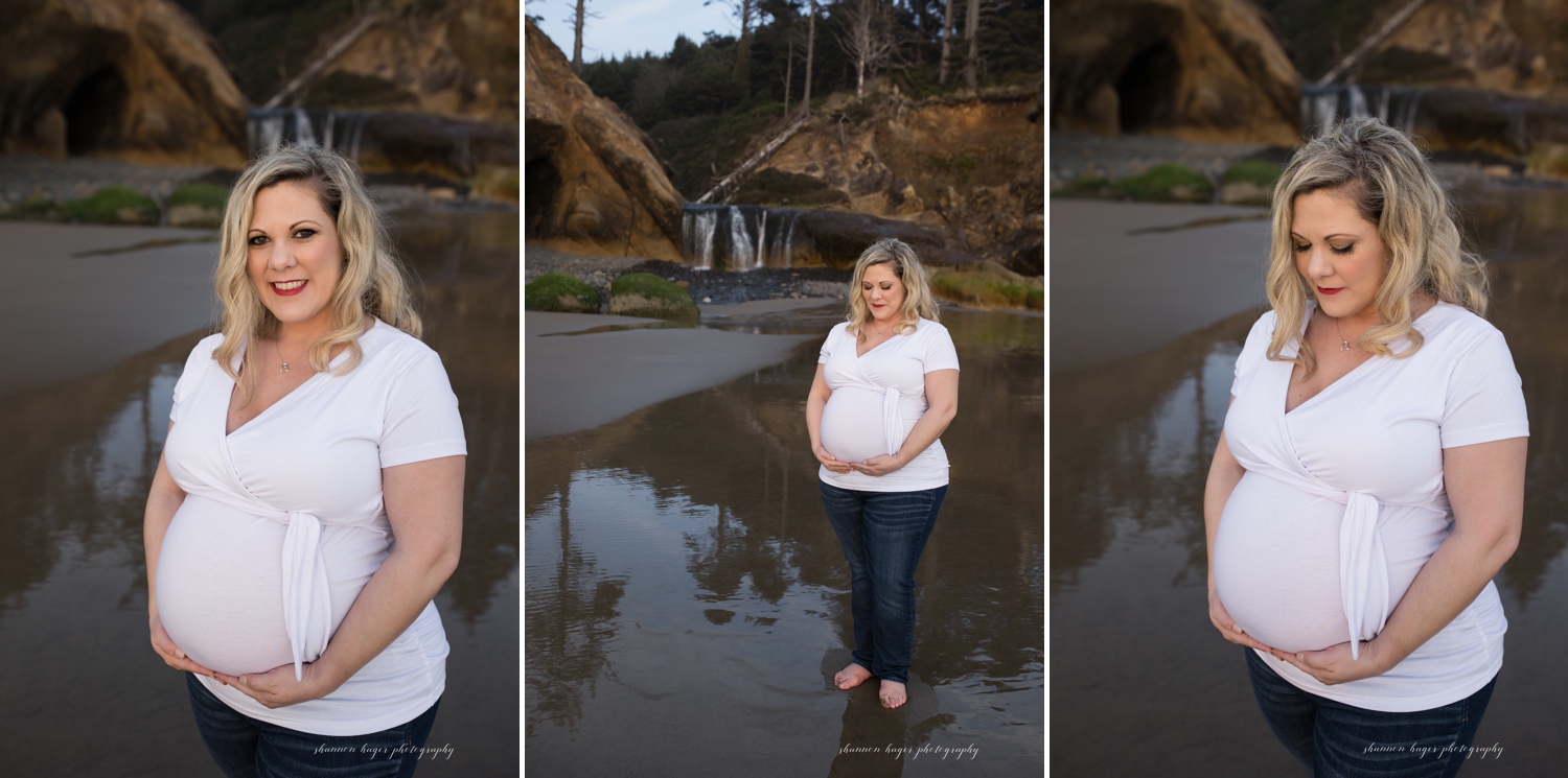 oregon coast maternity session by shannon hager photography