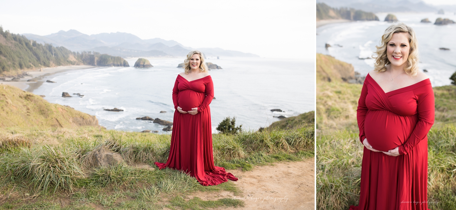 oregon coast maternity session by shannon hager photography