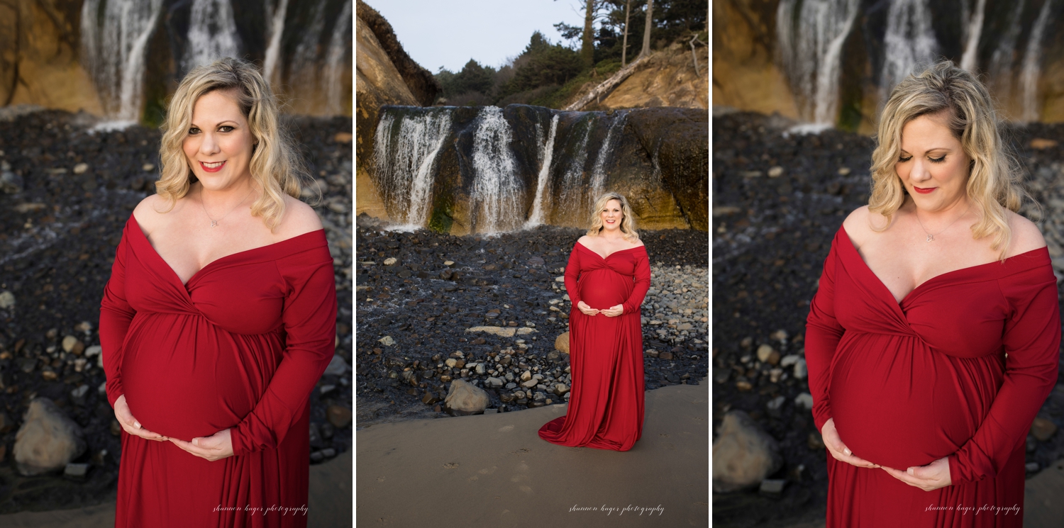 cannon beach maternity photographer by shannon hager photography