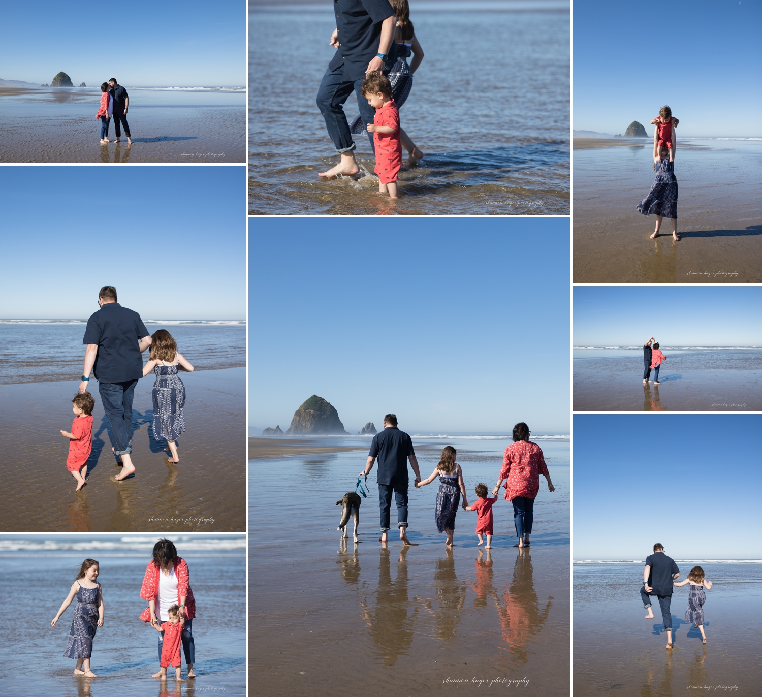 cannon beach extended family photographer, oregon coast family photos