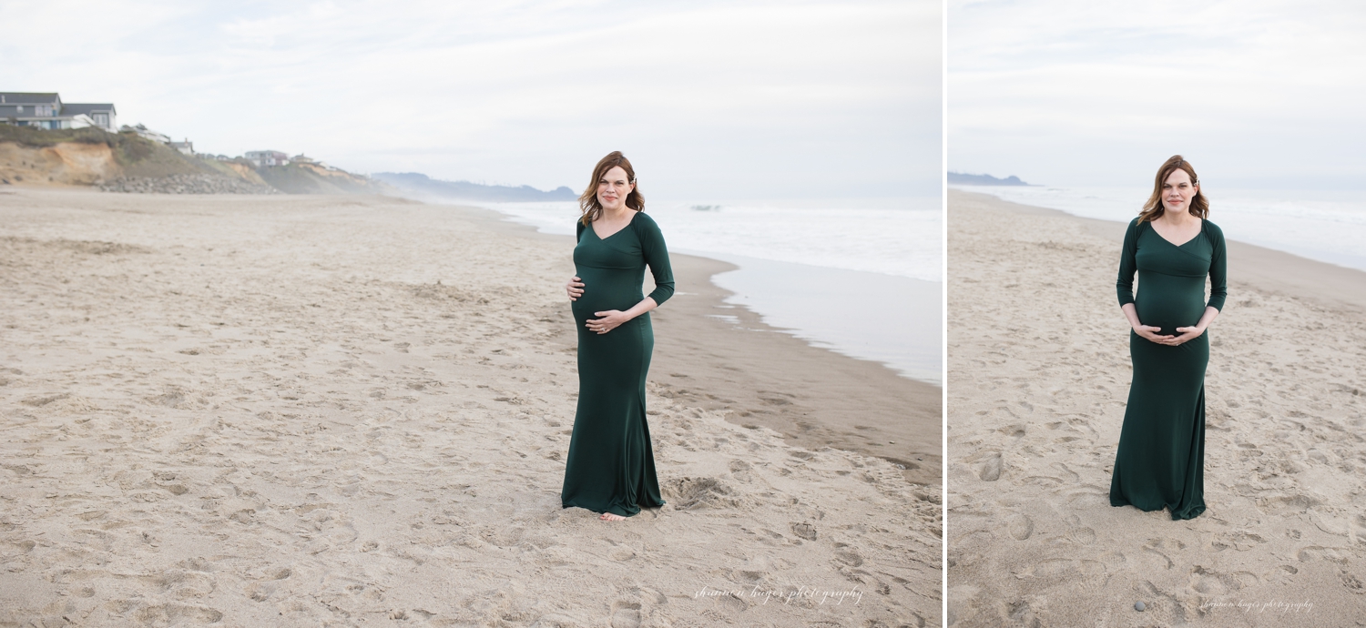 oregon coast maternity photos by shannon hager photography