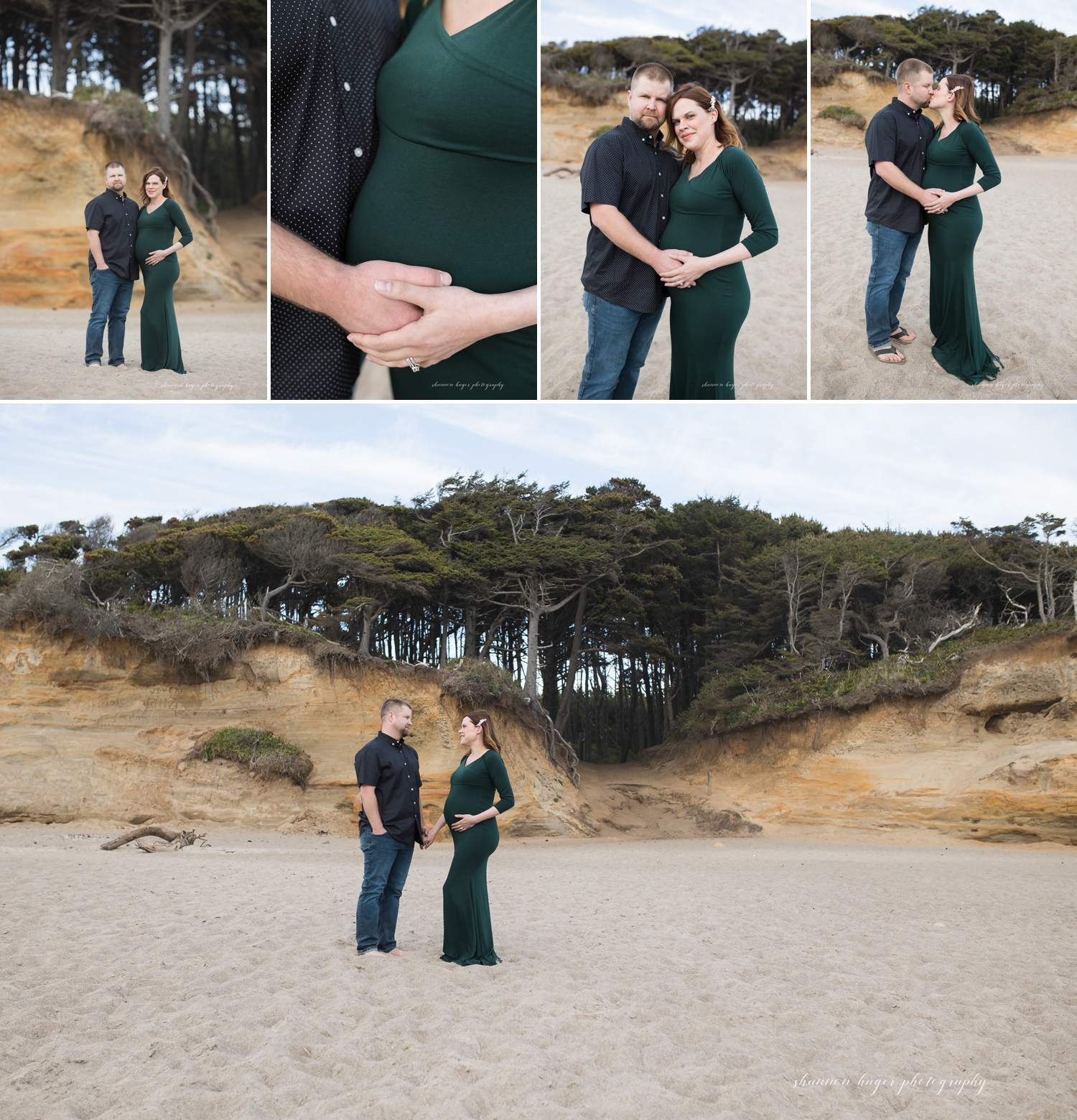 oregon coast maternity photos by shannon hager photography