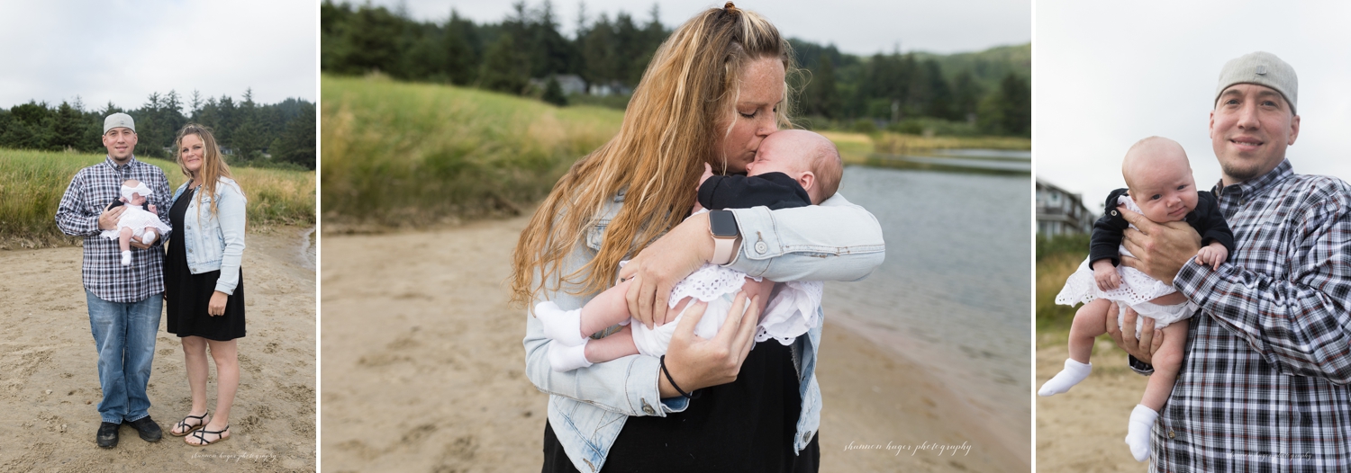 extended family session at cannon beach oregon
