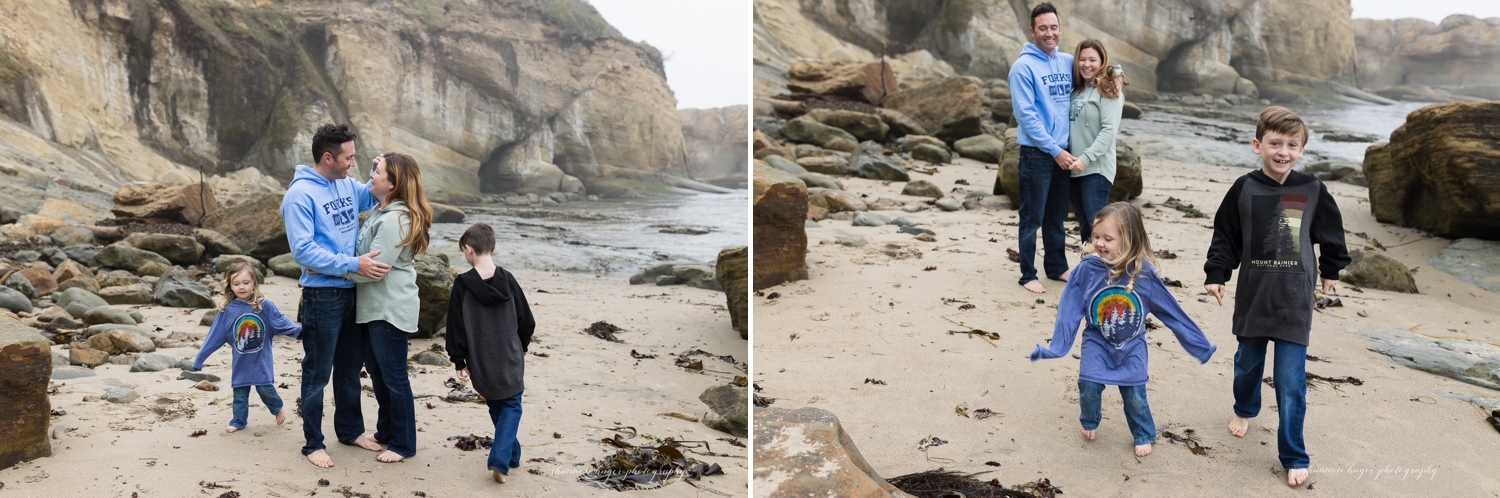 newport oregon coast family photo session by shannon hager photography at devil's punchbowl