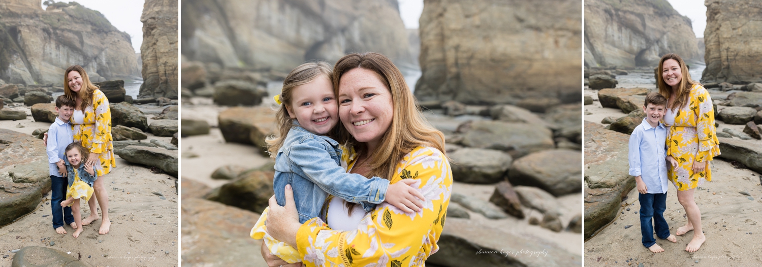 newport oregon coast family photo session by shannon hager photography at devil's punchbowl